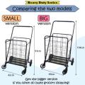 【Local Seller】 Push Cart Grocery Trolley  ★ Shopping Cart Trolley ★ 4 Option ★ Heavy Duty Black Shopping Trolley & Foldable Aluminium Trolley 【SMALL & BIG】. 