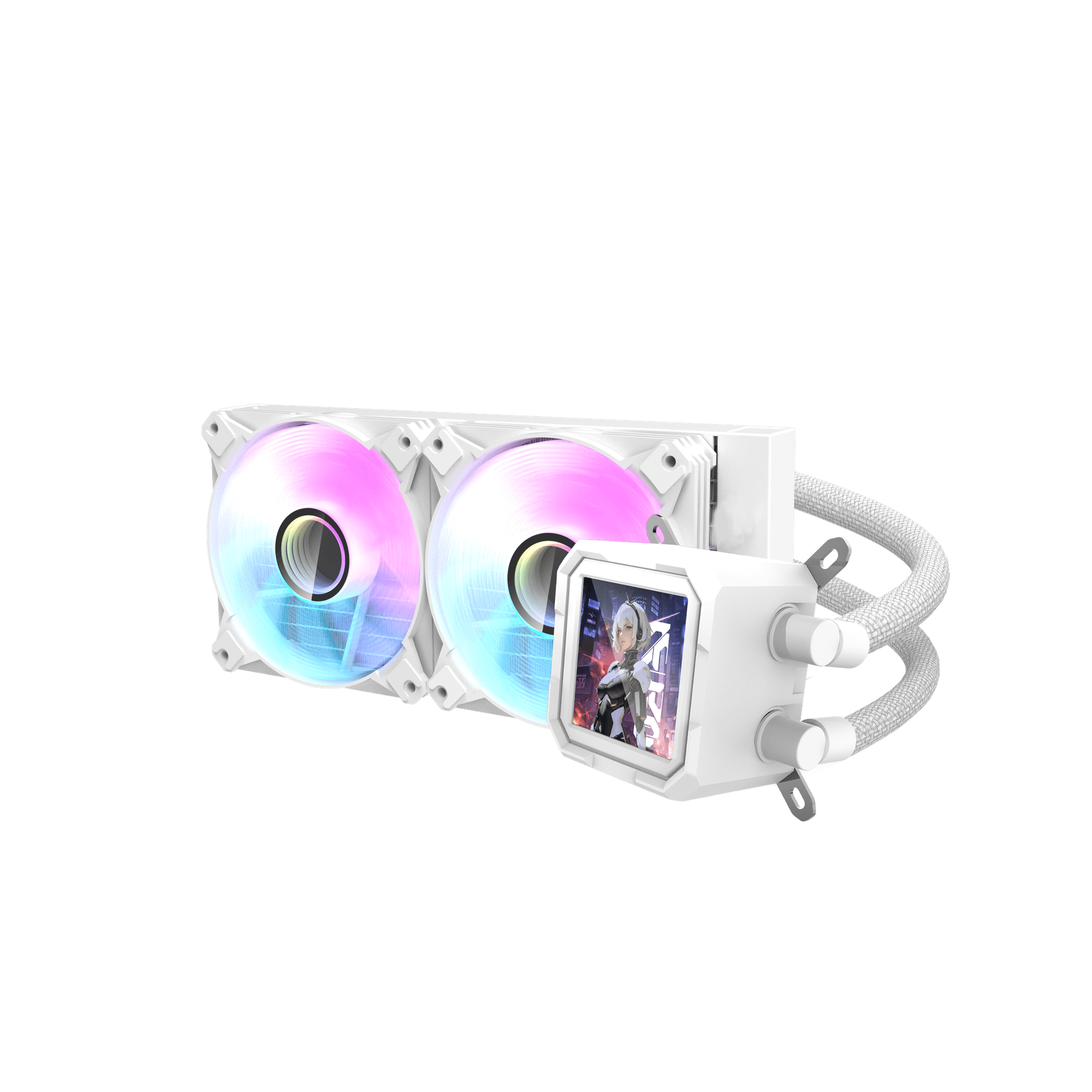 darkFlash Wave DV360S / D240S AIO Liquid CPU Cooler with IPS LCD Digital Display