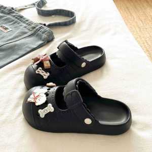 [Free Shipping] MDD Sweet Girl Sandals WomenS Summer Versatile Slippers WomenS Outdoor Beach Closed-Toe Non-Slip Clogs