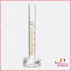 BIBLIO Glass Measuring Cylinder 5ml/10ml/25ml/50ml/100ml Laboratory Measure Tube