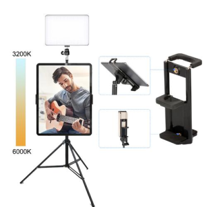 LED 11-inch Fill-light Video Panel Light With Bracket Photography Lighting live Broadcast With British Plug