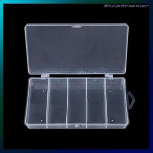 Snowdreamer 5 Compartments Fishing Tackle Box Storage Case Fly Fishing Lure Spoon Hook Bait Case Boxes Fishing Accessories Tools