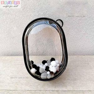 Túi bảo hộ Trong Suốt dành cho búp bê Labubu 16cm túi Nhựa Di Động bảo vệ Labubu Chống Bụi