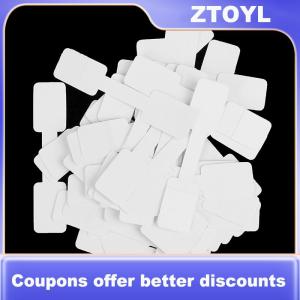 【ZTOYL】 50 100Pcs Blank price tags necklace ring jewelry labels paper stickers