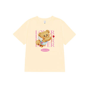 Áo baby tee Butter Bear đáng yêu form ôm ABD1343 Miucho tay ngắn vải cotton in mix