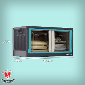 LEMARI LIPAT PLASTIK MPFC Container Box JUMBO 60L TABITHA CONTAINER BOX Multipurpose Folding Cabinet Tabitha