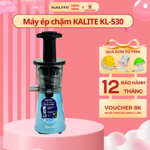 Máy ép chậm khoẻ 200W Kalite KL 530 - Ép hoa quả kiệt bã vòng xoay đảo chiều thông minh êm ái và giữ nguyên dưỡng chất