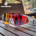 ROCKBROS HD Cycling Sunglasses Polarized Anti-UV MTB Shades Ultralight Photochromic Unisex Road Bicycle Glasses. 