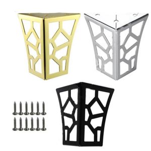 GEYU 80/100 มม. กลวง โต๊ะ อุปกรณ์ห้องน้ำ ห้องครัว ที่วางทีวี พร้อมสกรู ชิ้นส่วนเฟอร์นิเจอร์ ตีนโต๊ะ ขาเฟอร์นิเจอร์ ขาโซฟา