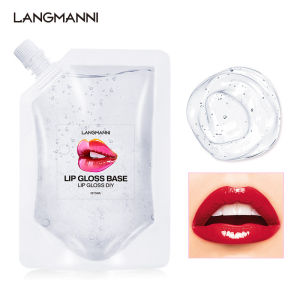 LANGMANNI Clear Lip Gloss Base Oil - High Transparency DIY Lip Gloss Formula Mirror Gloss Moisturizing Non-Sticky Essential for Handmade Lip Makeup