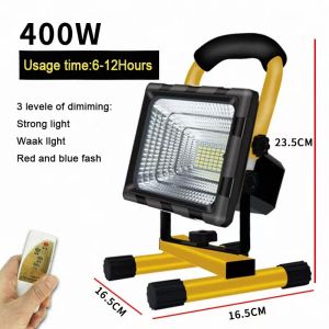 Rechargeable Outdoor Lightining 1200W Flood Light Spot Light Outdoor Waterproof Emergency Flashlight Camping Light