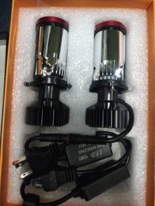 รุ่นใหม่ 2022 1คู่ หลอดไฟหน้า LED ชุดมินิโปรเจค ระบบ Y13, Y11, Y8, Y7, Y6, H4 และ RHD ไฟหน้า LED Mini Projector รุ่น R และ Y6D-R ขั้ว H4