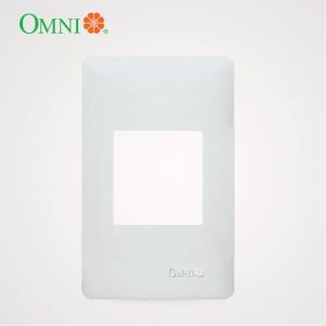 OMNI 1-Gang Plate for Universal Outlet with Ground & Aircon Tandem Designer Series - DWP-111