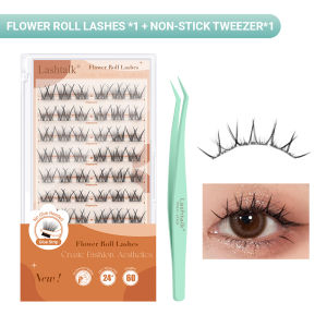 Lashtalk Idol Style Lashes Self Adhesive Eyeslashes With Glue DIY False Eyelash Glue-free One-Step Fake Lashes Pre-Glued 60 Clusters Makeup Tools