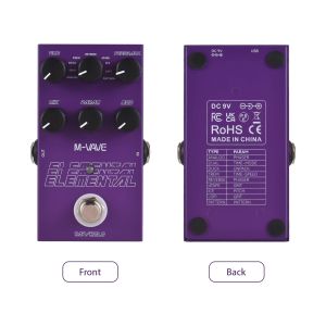 M VAVE elemental digital Delay Guitar Effects Pedal TIME/9 Delay Effects Type/FEEDBACK/MIX/PARAM/MOD Knob DC 9V 6.35mm Guitar Pedal Support for TAP and HOLD Mode