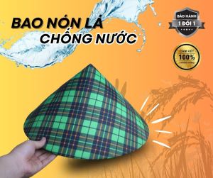 Bao bọc nón lá bảo vệ nón lá chống thấm nước cực kì tốt hoạ tiết hoa bắt mắt và bền bỉ hiệu quả