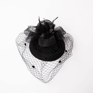 Tea Party Fascinator Derby Hat Women Fascinator Headband Derby Pillbox Hat Cocktail Feather Fascinator Flower Fascinator