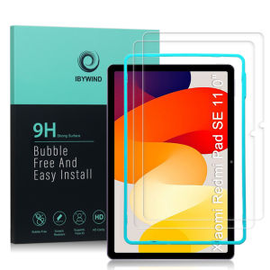 Ibywind For Xiaomi Redmi Pad SE Screen Protetorwith 2 Pcs Tempered Glass[Fingerprint ReaderEasy to install]