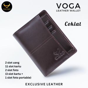 [VALQO] Dompet VOGA Kulit Sapi CH Cowok Pria Laki Crazy Horse bisa COD