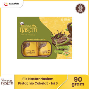 Pie Nastar Naslem Pistachio Cokelat isi 6 pcs Oleh-Oleh Khas Bandung by Ina Cookies