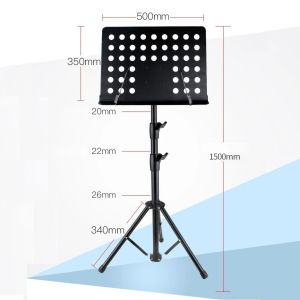 [ Free shipping]Giá để sách nhạc bản nhạc học đàn guitar có thể gấp gọn kèm túi đựng và hộp