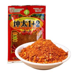 Spicy Dipping Sauce 云南特产坤太1+2麻辣蘸水300克袋装辣椒粉面五香烧烤火锅干碟沾水