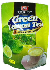 MALCO Green Lemon Tea 20 SACHETS x 20 GM | a.k.a Lime Juice | Premixed Powder Drinks | HALAL | ISO Certified
