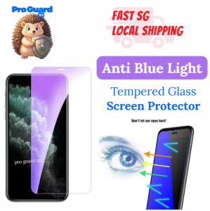 [SG] iPhone Anti Blue Light Screen Protector iPhone 17e 17 Pro Max Air 16 Pro Max 16e 16 Plus iPhone 15 Pro Max 15 Plus iPhone 14 Pro Max 13 Pro Max 13 12 11 X Xs XR Mini 8 7 SE 2022 SE 2020 Tempered Glass