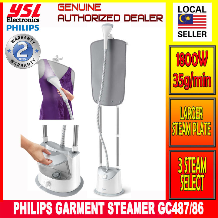 Philips GC487/86 Easy Touch Stand Garment Steamer 1800W, 35g/min Lazada