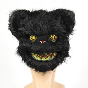 ER52858  Bloody Non-toxic Bnuuy Bear Festival Head  Male Female Half Face Masquerade  Costume Party Supplies Bunny  Halloween Decoration