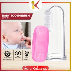 SK-C866 Sikat Gigi Bayi Bahan Silikon Baby Finger Toothbrush Lembut Pack Kotak / Sikat Lidah Bayi New Born Pembersih Mulut Bayi