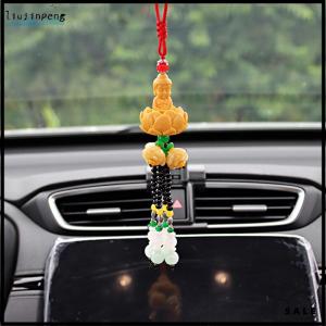 【liujinpeng】 จี้รถจากพระพุทธรูปและเข้าไปในเซฟสไตล์จีนจี้ภายในรถเรซิ่นจี้กระจกมองหลัง pixiu