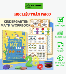 Bộ Học Liệu Học Toán Paico KINDERGARTEN MATH WORKBOOB PAICO Phát Triển Trí Não Cho Trẻ 3+