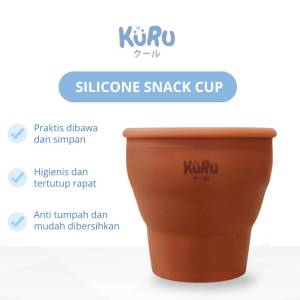 Kuru Baby Silicone Snack Cup | Tempat Makan Silikon Anak Bayi SC10