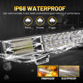 Slayers 20 45in 180W-612W Tri-Baris Lampu LED Bar Offroad Led Bar Combo Led Lampu Kerja Bar untuk Truk SUV ATV 12v-60V. 