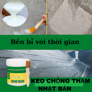 Chống Thấm Chống Dột Nhà Vệ Sinh Trần Nhà Tường Với Hủ 1KG Keo Chống Thấm Nhật Bản Trong Suốt Cao Cấp Loại Siêu Dính