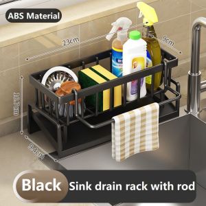 Rag Rack Kitchen Household Sink Drain Crockery Drainer Dish Shelf Bathroom Accessories Organizer