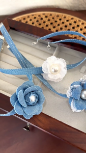 Gothic hoa lớn dây chuyền chạm xương quai xanh Vòng Cổ Phụ Nữ Bridals Vòng cổ có thể điều chỉnh độ dài tiệc cưới Cổ Cho Phụ Nữ Và Cô Gái