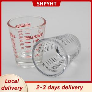 [COD] SHPYHT Local delivery Ship within 24 hours 1Pc 30 ML Glass Measuring Cup With Scale  Glass Liquid Glass Ounce Cup