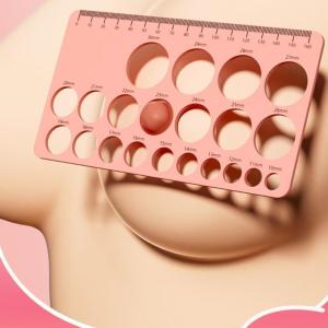 Breastfeeding Measurement Device Flange Ruler Ergonomic Design For Proper Flange Sizing And Bottle Nipple Matching