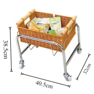 xpkQ European Simple Storage Baskets Movable Bedroom Snack Racks Dormitory Lightweight Storage Baskets Indoor Furniture Accessories Q8H3K