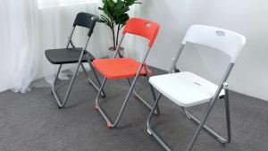 LZD Stall Folding Chair Household Plastic Dining Chair Outdoor Portable Activity Meeting Training Staff Backrest Computer Chair