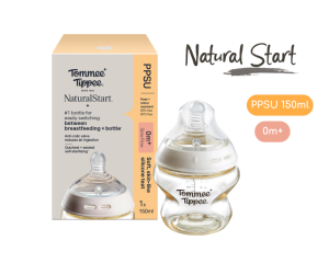 Bình Sữa PPSU Ty Siêu Mềm Tự Nhiên Tommee Tippee Natural Start 150ml 260ml 340ml Cho Bé Từ Sơ Sinh