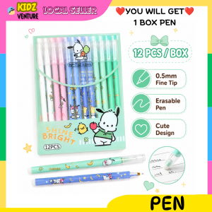 12pcs Astronaut Erasable Pen Set 0.5mm Cute Space Gel Pen Student Writing Pen Kids School Stationery Study Supplies Gift