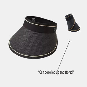 Zy Fashion Big Brim Woven Straw Hat for Women Fashionable Empty Top Sun Hat Outdoor Travel Versatile Sun Protection Hat