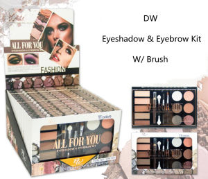 DW 5in1 Eyeshadow & Eyebrow Kit W/ Brush Eyebrow Pencil Eye Make Up Set
