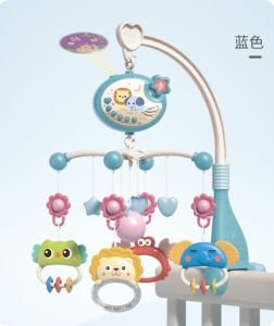 Mainan Bayi Baby Mobile Mainan Gantung Box Bayi Musik Putar Crib Music Lullaby dengan Proyektor