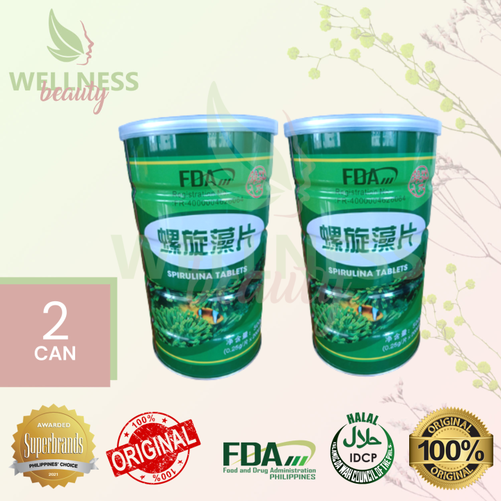 Spirulina Tablets (Buy 1 Take 1)(4000 Tablets) (2 Cans) FDA Approved