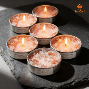 Himalayan Reset Glow Tealight Candle Set – Unscented Soy Wax for Clean Burning Relaxation & Calm Ambiance. Perfect for Meditation Stress Relief Aesthetic Home Decor Bedroom Spa Use and Gifting. Minimalist Luxury Small Candles for Daily Use