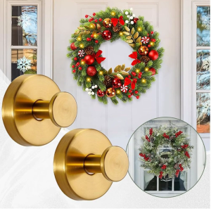 Móc kim loại thép không gỉ không gỉ chịu lực mạnh mẽ không đục lỗ móc trang trí nhà Essential cho hộ gia đình và sử dụng cho mục đích thương mại (2 gói)